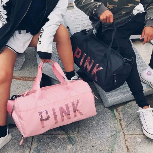 Bolsa / Mala Pink para Viagem ou Academia - Fitness - Image 5