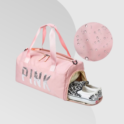 Bolsa / Mala Pink para Viagem ou Academia - Fitness - Image 3